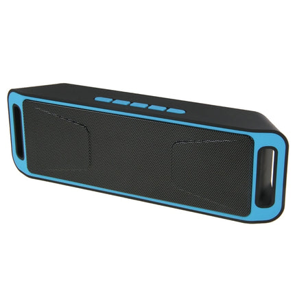 Portable Stereo Wireless Bluetooth Music Speaker, Support Hands-free Answer Phone & FM Radio & TF Card, For iPhone, Galaxy, Sony, Lenovo, HTC, Huawei, Google, LG, Xiaomi, other Smartphones(Blue)-garmade.com