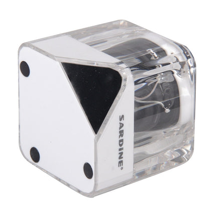 SARDiNE B5 TWS Crystal Case Bluetooth Speaker with Mic & LED Light(White)-garmade.com