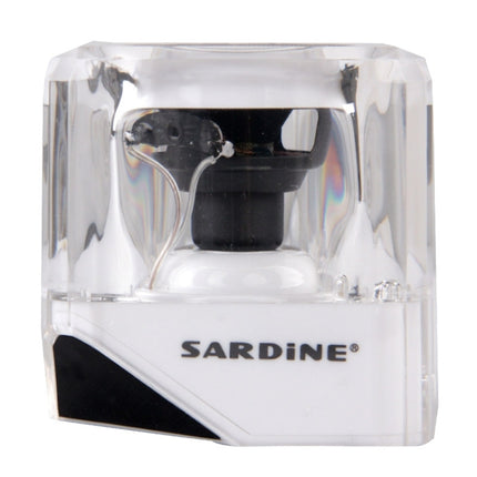 SARDiNE B5 TWS Crystal Case Bluetooth Speaker with Mic & LED Light(White)-garmade.com
