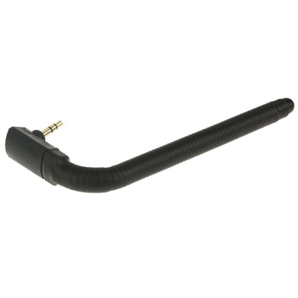 High Quality 6dBi 3.5mm Bending Style Mobile FM & TV Antenna(Black)-garmade.com