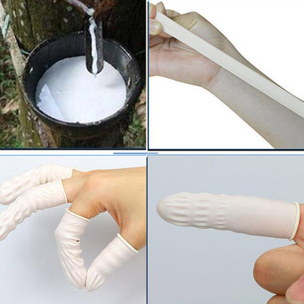 Latex Anti-static Finger Cot (50pcs in One Packaging, The Price is for 50pcs)(White)-garmade.com