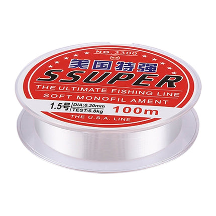 100m Extra Strong 3.5# 0.30mm 9.9kg Power USA Fishing Line(White)-garmade.com