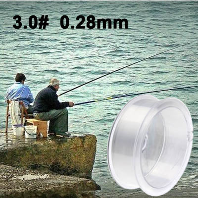 100m Extra Strong 3.0# 0.28mm 7.2kg Dedicated to the River Fishing Falcon Fishing Line (White)-garmade.com