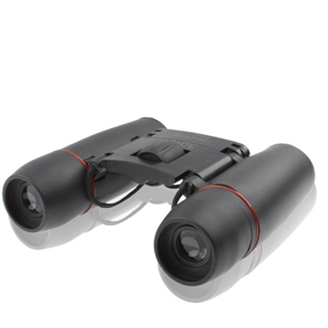 Mini Folded Field 7.2 Degree 126m / 1000m 30 x 60mm Red Multi-Coated Day Vision Outdoor Telescope Binoculars(Black)-garmade.com