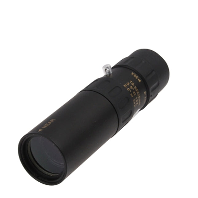 10-30 x 25mm Telescope Monocular for Backpacking / Hiking(Black)-garmade.com