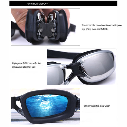 Professional Swimming Goggle Glasses(Black)-garmade.com