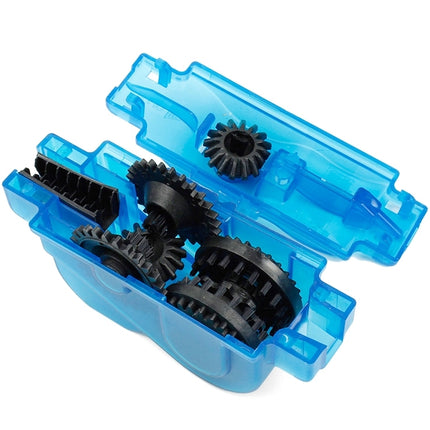 Bicycle Chain Cleaner Cycling Bike Machine Brushes Scrubber Wash Tool Kit Mountaineer Bicycle Chain Cleaner Tool Kits(Blue)-garmade.com