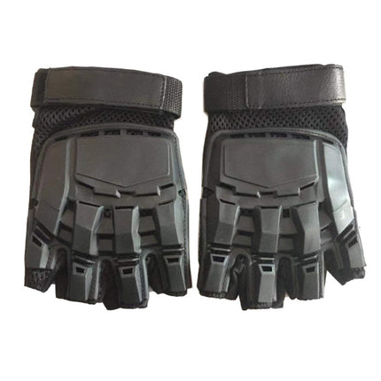AK All-Purpose Outdoor Half Finger Gloves(Black)-garmade.com