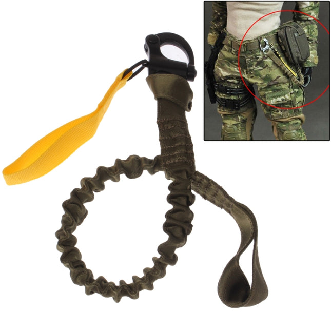 Breakaway Safety Lanyard Strap Rope / Quick Release Buckle Safety Rope / Helicopter Insurance Rope(Army Green)-garmade.com