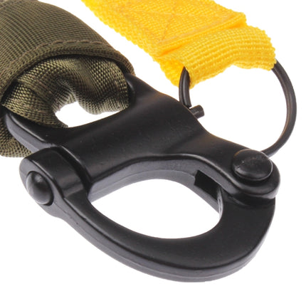 Breakaway Safety Lanyard Strap Rope / Quick Release Buckle Safety Rope / Helicopter Insurance Rope(Army Green)-garmade.com