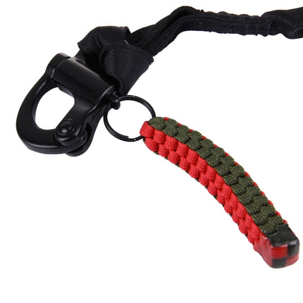 Breakaway Safety Lanyard Strap Rope / Quick Release Buckle Safety Rope / Helicopter Insurance Rope(Black)-garmade.com