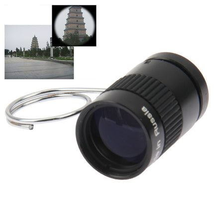 2.5 X 17.5 Mini Monocular Thumb Finger Pocket Telescope(Black)-garmade.com