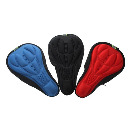 3D Silicone Lycra Nylon & Gel Pad Bicycle Seat Saddle Cover, Soft Cushion Fits for Kinds of Bikes(Blue)-garmade.com