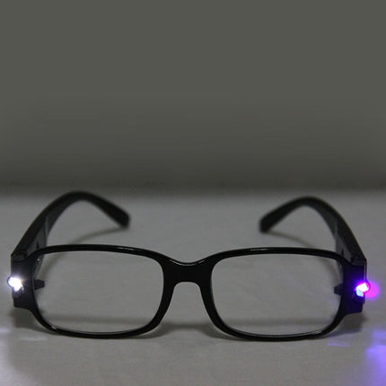 UV Protection White Resin Lens Reading Glasses with Currency Detecting Function, +1.50D-garmade.com