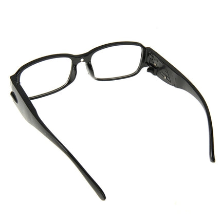 UV Protection White Resin Lens Reading Glasses with Currency Detecting Function, +2.50D-garmade.com