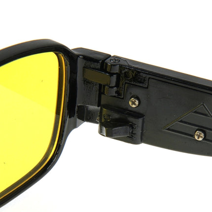 UV Protection Yellow Resin Lens Reading Glasses with Currency Detecting Function, +1.50D-garmade.com