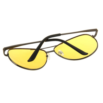 Frog Mirror UV 400 Yellow Lens Night Vision Polarized Eyeglasses-garmade.com
