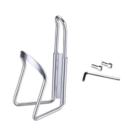 Portable Drinking Cup Water Bottle Cage Holder Bottle Carrier Bracket Stand for Bike(Silver)-garmade.com