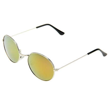 Oval Retro UV400 UV Protection Metal Frame AC Lens Sunglasses-garmade.com