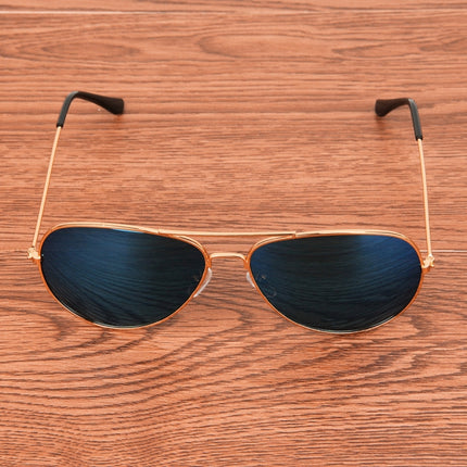UV400 UV Protection Metal Frame AC Lens Frog Mirror Eyeglasses Sunglasses-garmade.com