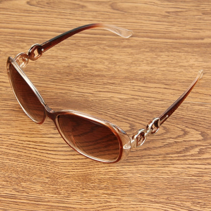 Retro UV400 UV Protection PC Frame AC Lens Sunglasses(Coffee)-garmade.com