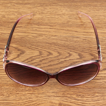 Retro UV400 UV Protection PC Frame AC Lens Sunglasses(Purple)-garmade.com