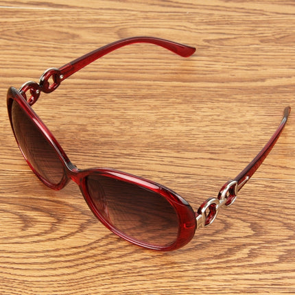 Retro UV400 UV Protection PC Frame AC Lens Sunglasses(Wind Red)-garmade.com