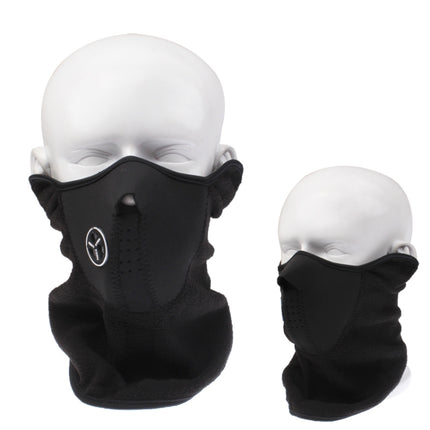 Outdoor Ventilation Prevention Half Face Mask(Black)-garmade.com