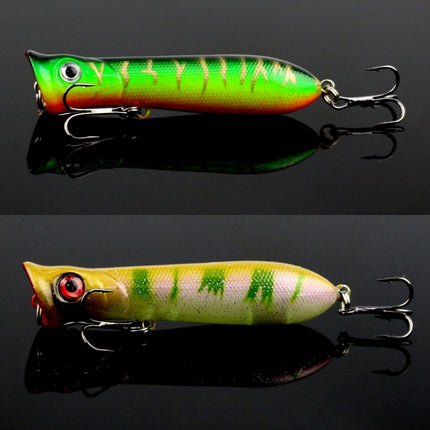 8cm Shrimp Mouth Type Water Surface Popper Lure Hit Water Waves Climb Fishing Bait, Random Color Delivery-garmade.com