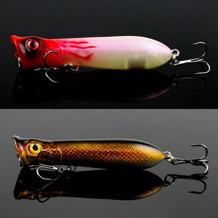 8cm Shrimp Mouth Type Water Surface Popper Lure Hit Water Waves Climb Fishing Bait, Random Color Delivery-garmade.com