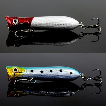 8cm Shrimp Mouth Type Water Surface Popper Lure Hit Water Waves Climb Fishing Bait, Random Color Delivery-garmade.com