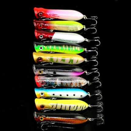 8cm Shrimp Mouth Type Water Surface Popper Lure Hit Water Waves Climb Fishing Bait, Random Color Delivery-garmade.com