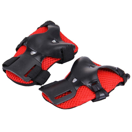 6 in 1 Roller Skate Knee & Elbow & Wrist Pads Protective Gear Sets(Black)-garmade.com