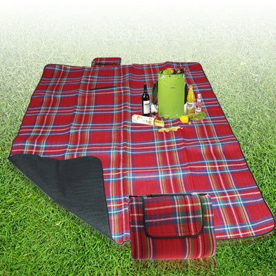 200x150cm Red Outdoor Beach Camping Mat Picnic Blanket(Red)-garmade.com