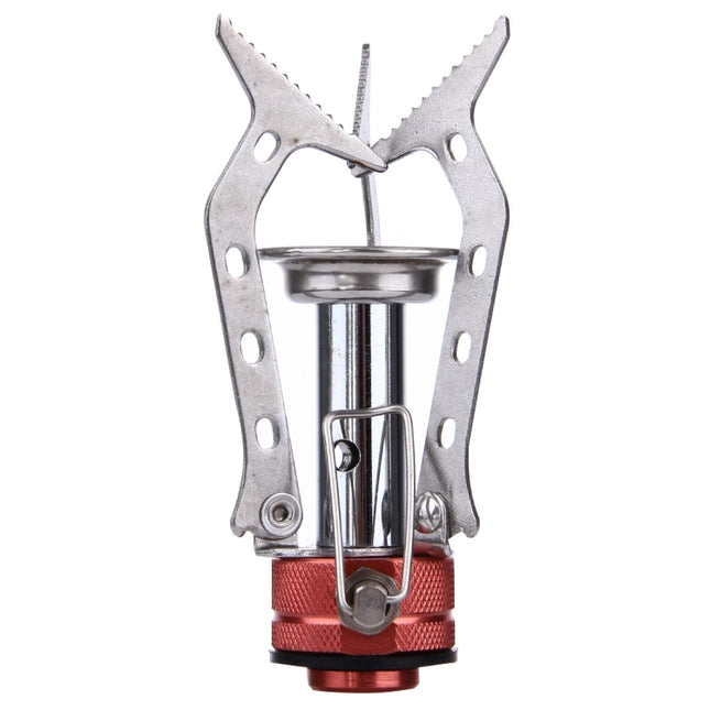 WH-S001 Outdoor Portable Ultra Mini Stainless Steel Gas Stove Camping Gas Stove(Silver)-garmade.com