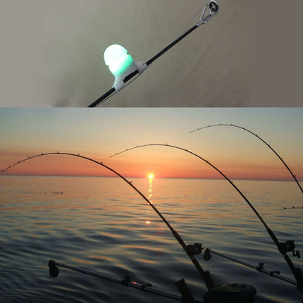 Pratical Fishing Rod light Bite Alarm Fish Alarm Bells(White)-garmade.com