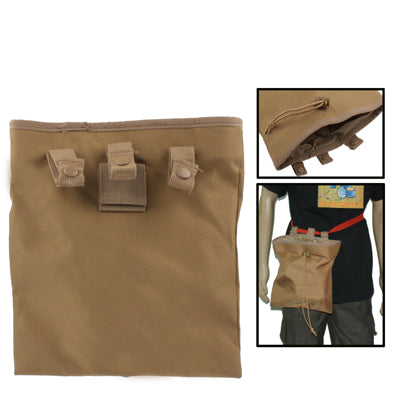 Rigid Military Rapid Dump Cartridge Pouch Collection Bag Tool Kit with Waterproof Nylon Coating(Yellowish Brown)-garmade.com