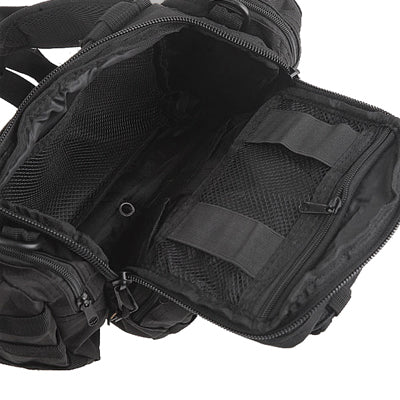 Multi-functional Nylon Fabrics Outdoor Military Camera Bag / Waist Bag(Black)-garmade.com