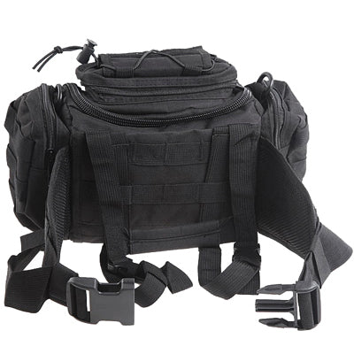 Multi-functional Nylon Fabrics Outdoor Military Camera Bag / Waist Bag(Black)-garmade.com