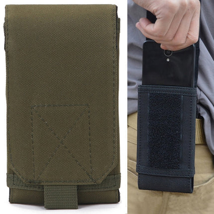 Stylish Outdoor Water Resistant Fabric Cell Phone Case, Size: approx. 17cm x 8.3cm x 3.5cm (Army Green)-garmade.com