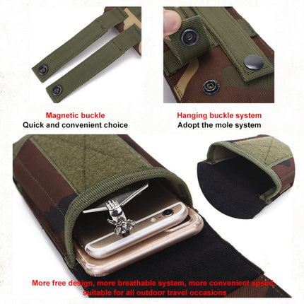 Stylish Outdoor Water Resistant Fabric Cell Phone Case, Size: approx. 17cm x 8.3cm x 3.5cm (Sand Color)-garmade.com