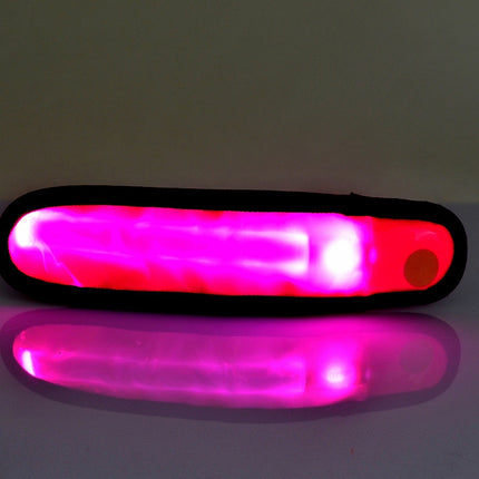 Battery Power Glow Stick Clip-on Marker Polymer Strip LED Light Flashlight(Magenta)-garmade.com