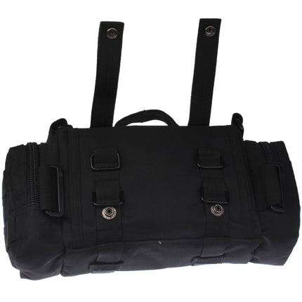 Collectable 3P Utility Waist Bag Pack Hand Pouch Pack with Long Strap(Black)-garmade.com