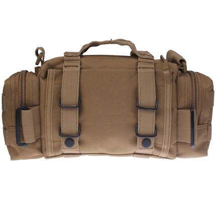 Collectable 3P Utility Waist Bag Pack Hand Pouch Pack with Long Strap(Khaki)-garmade.com