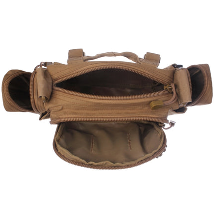 Collectable 3P Utility Waist Bag Pack Hand Pouch Pack with Long Strap(Khaki)-garmade.com