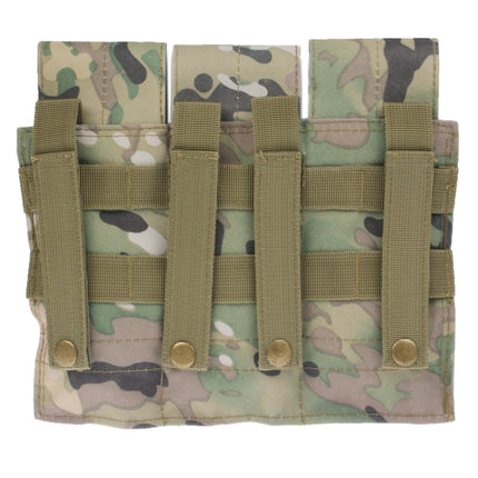 Triple Canvas Clips Pouch with Hook and Loop Fastener & Quick Release Buckles-garmade.com
