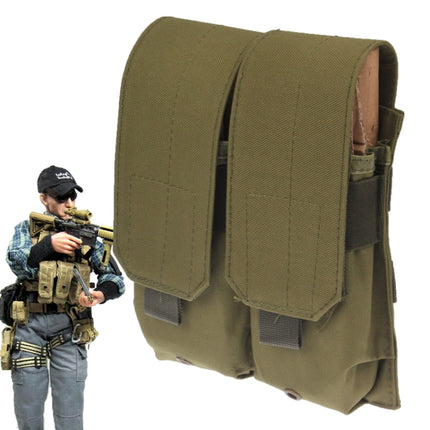 Duplex Canvas Clips Pouch with Quick Release Buckles(Army Green)-garmade.com