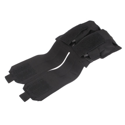 Duplex Canvas Clips Pouch with Quick Release Buckles(Black)-garmade.com