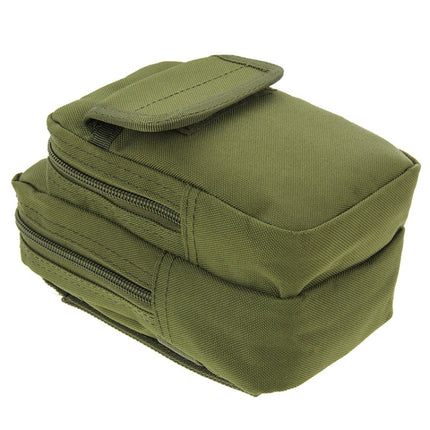 Multi-function High Density Strong Nylon Fabric Waist Bag / Camera Bag / Mobile Phone Bag, Size: 9.5 x 18.5 x 8cm (Army Green)-garmade.com