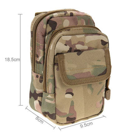 Multi-function High Density Strong Nylon Fabric Waist Bag / Camera Bag / Mobile Phone Bag, Size: 9.5 x 18.5 x 8cm (Camouflage)-garmade.com
